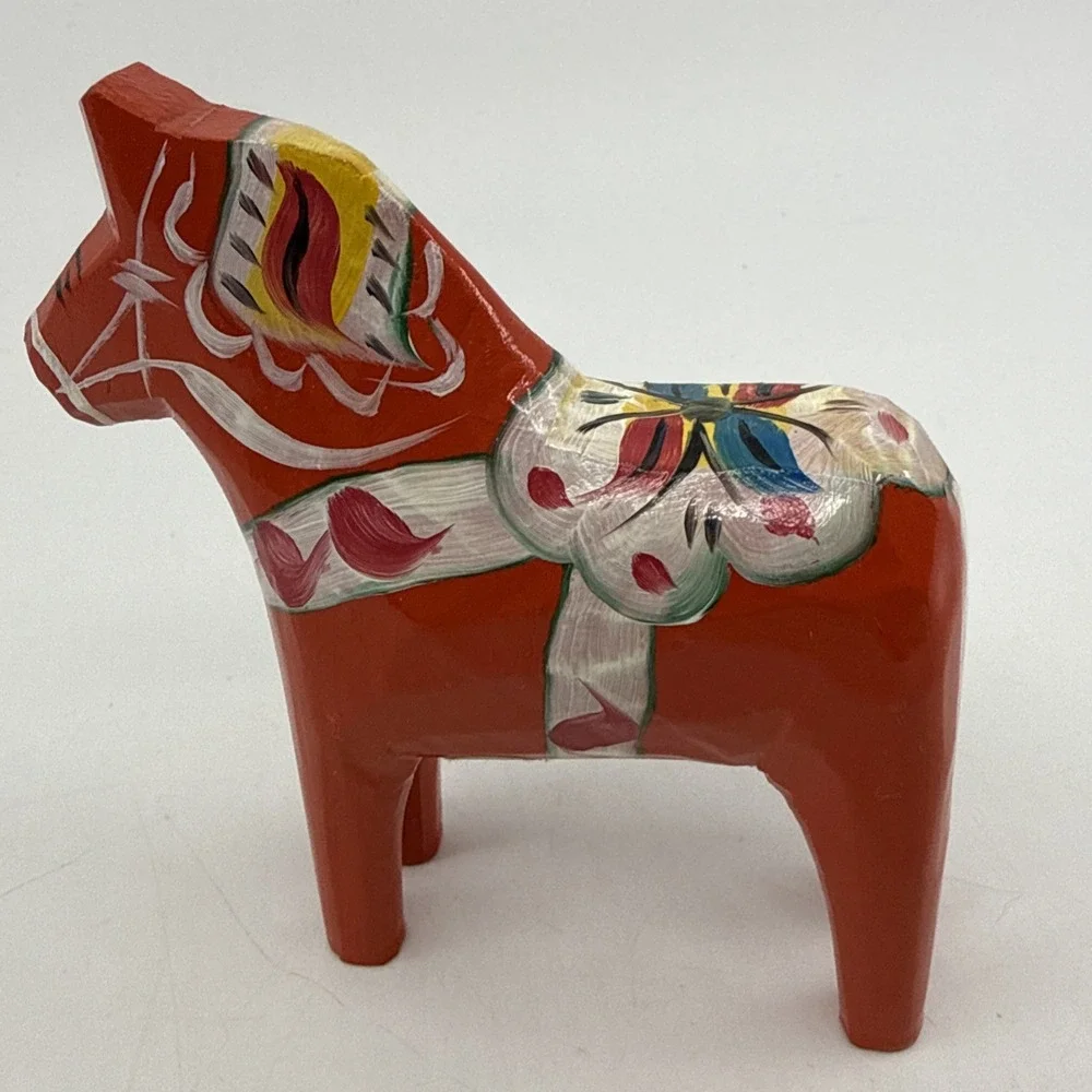 Swedish Dala Horse Wooden 4